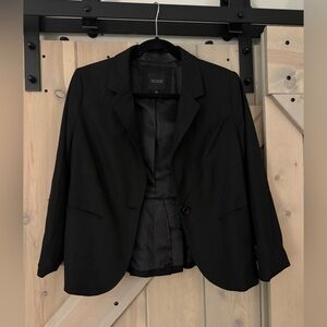 The Limited Black Collection Peplum Back Blazer